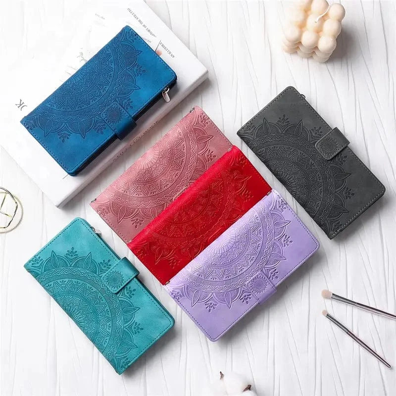 Stylish Leather Lanyard Wallet Case