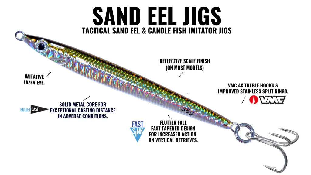 Hogy Sand Eel Jig Teaser Assist Hook  (6") 6.5 oz