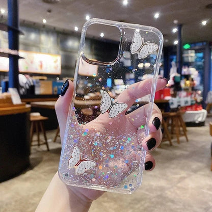 Diamond Butterfly Glitter Bling Samsung Case