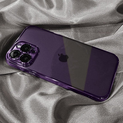 Luxury Plating Square Frame Clear iPhone Case