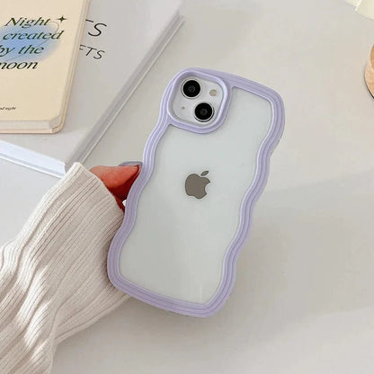 Soft Wavy Lines iPhone Case