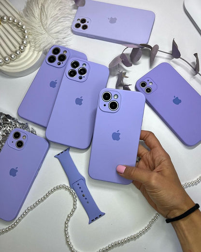 iPhone Camera Protection Silicone Case (Lilac)